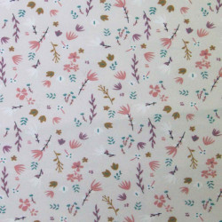 Gots Printed Cotton IMPERA Light Linen / Soft Multicolored